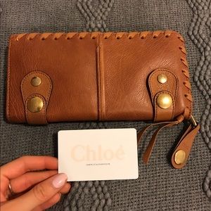 Chloe real leather wallet with authenticity card